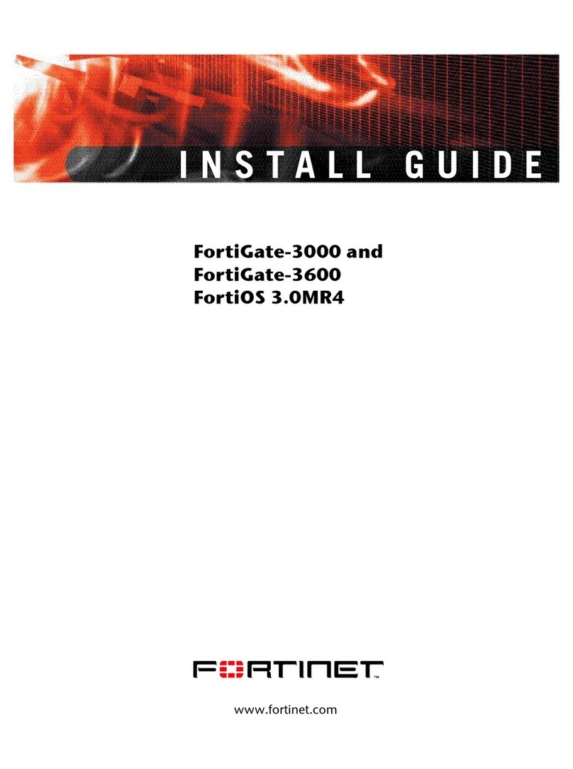Fortinet FortiGate 3000 install guide