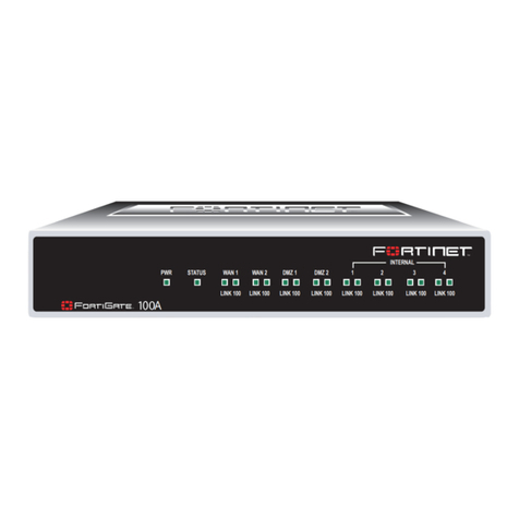 Fortinet FortiGate FortiGate-100A Administration guide Fortinet FortiGate FortiGate-100A Administration guide