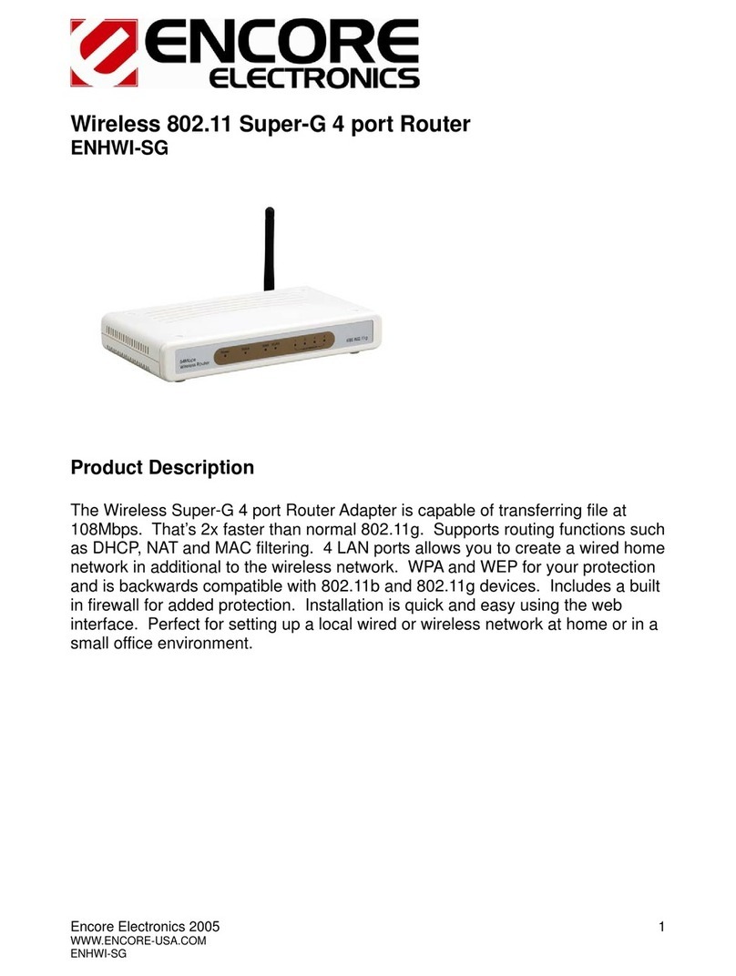 Encore ENHWI-SG Specifications