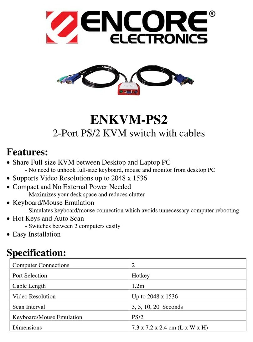 Encore ENKVM-PS2 User manual Encore ENKVM-PS2 User manual