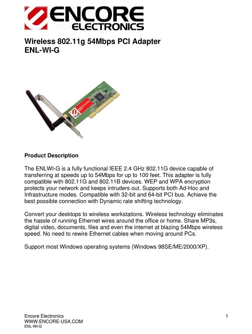 Encore ENL-WI-G User manual