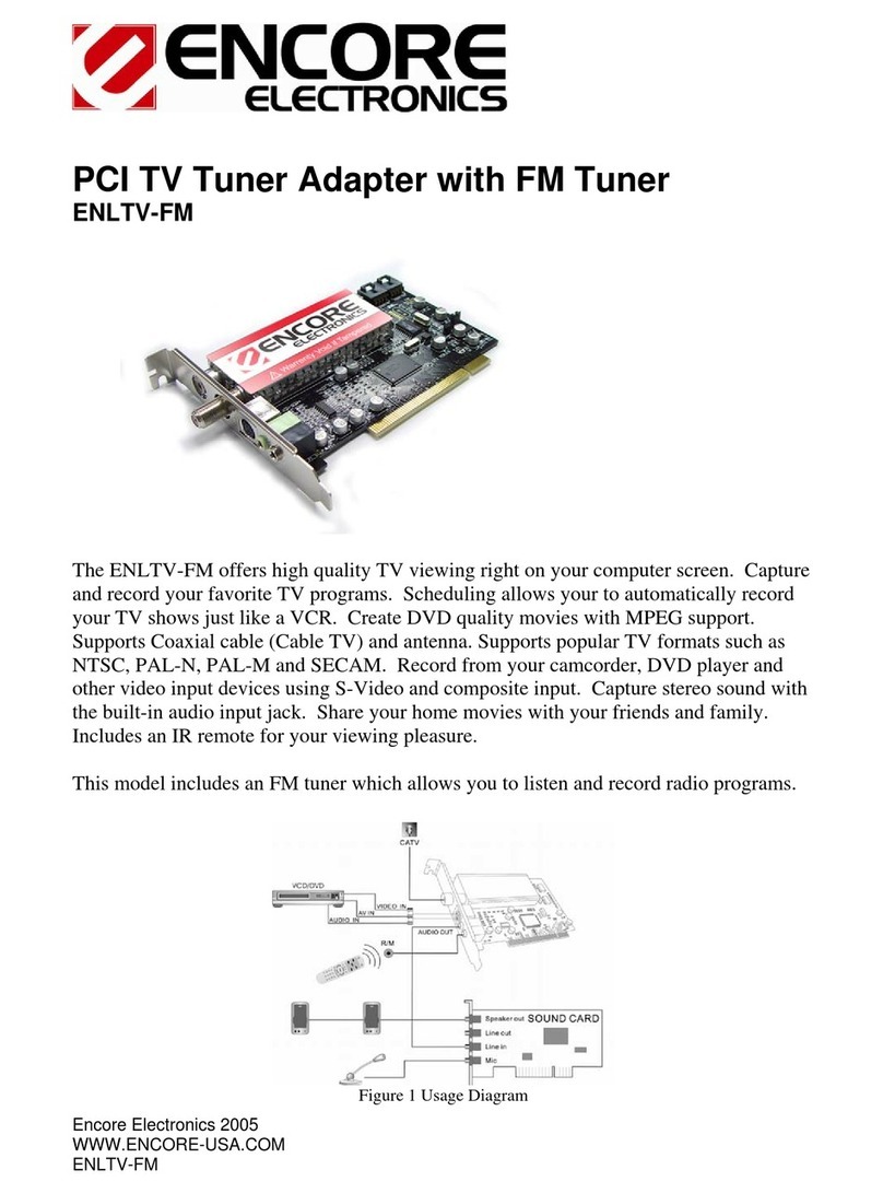 Encore ENLTV-FM User manual