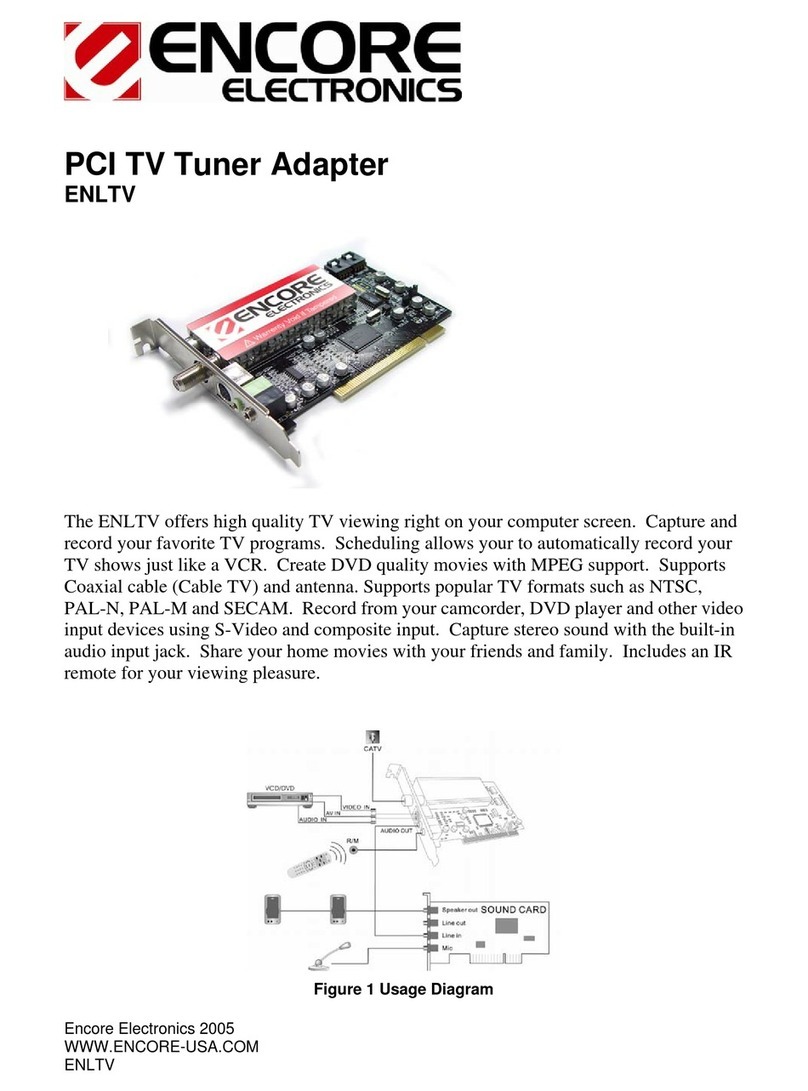 Encore ENLTV User manual
