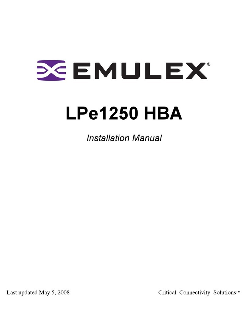 Emulex LPe1250 installation manual