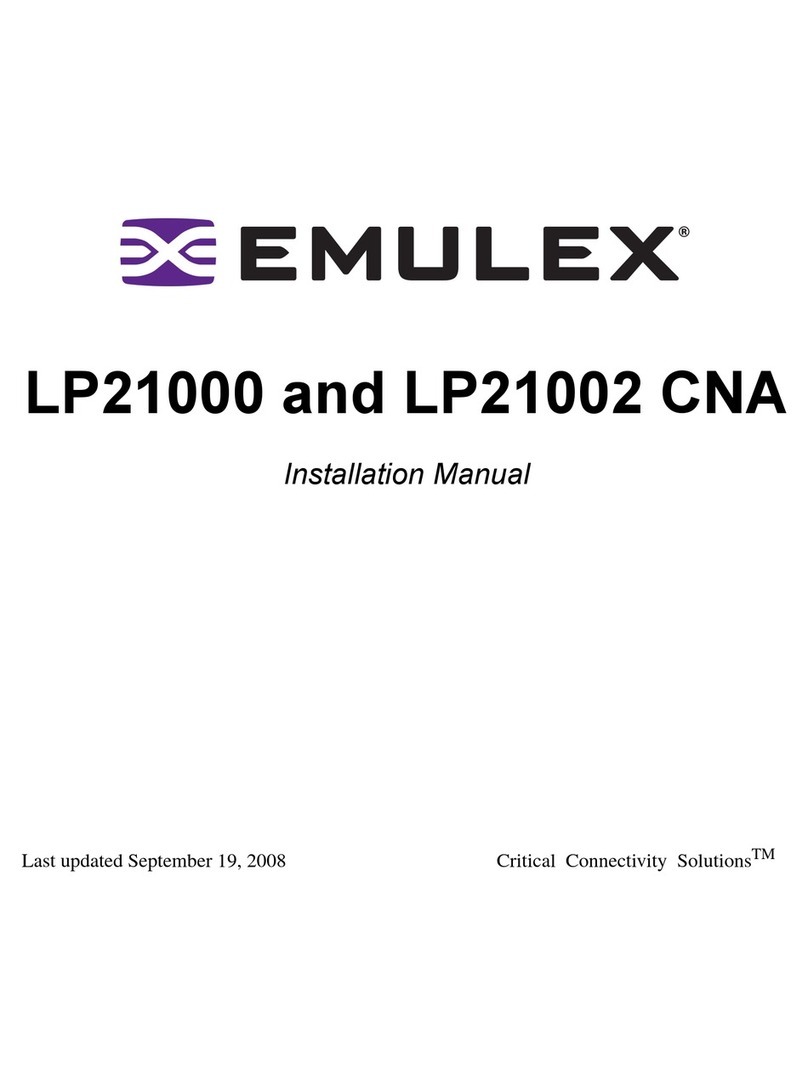 Emulex LP21000 installation manual Emulex LP21000 installation manual