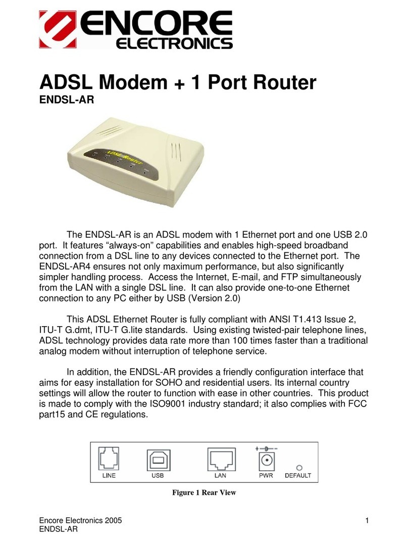 Encore ENDSL-AR User manual