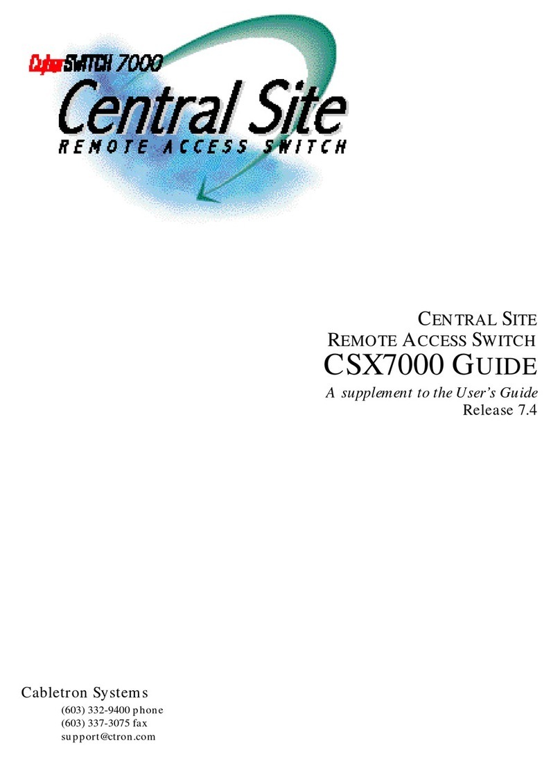 Cabletron Systems CyberSwitch CSX7000 user guide
