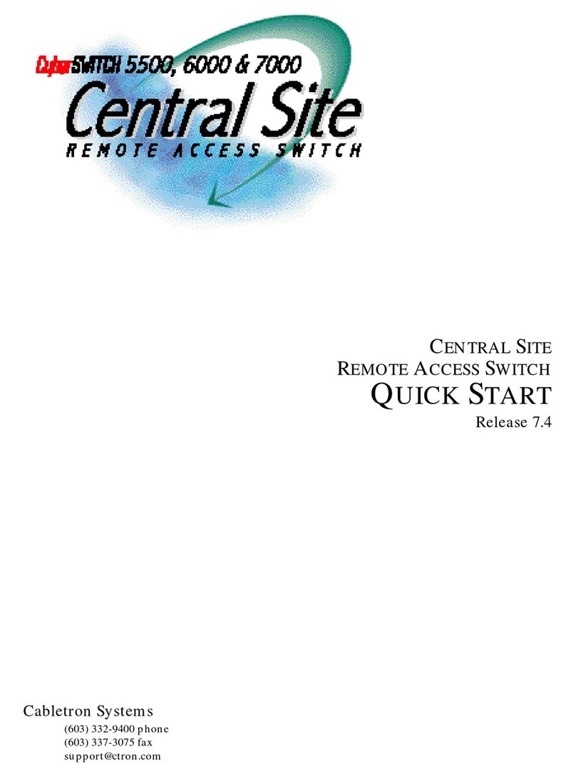 Cabletron Systems Cabletron CyberSWITCH CSX5500 quick start Cabletron Systems Cabletron CyberSWITCH CSX5500 quick start