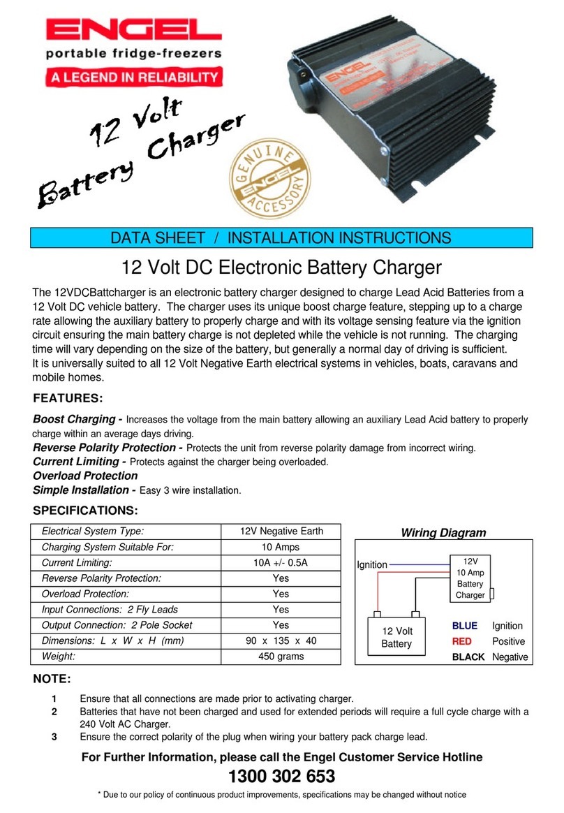 Engel 12VDCBattcharger datasheet Engel 12VDCBattcharger datasheet
