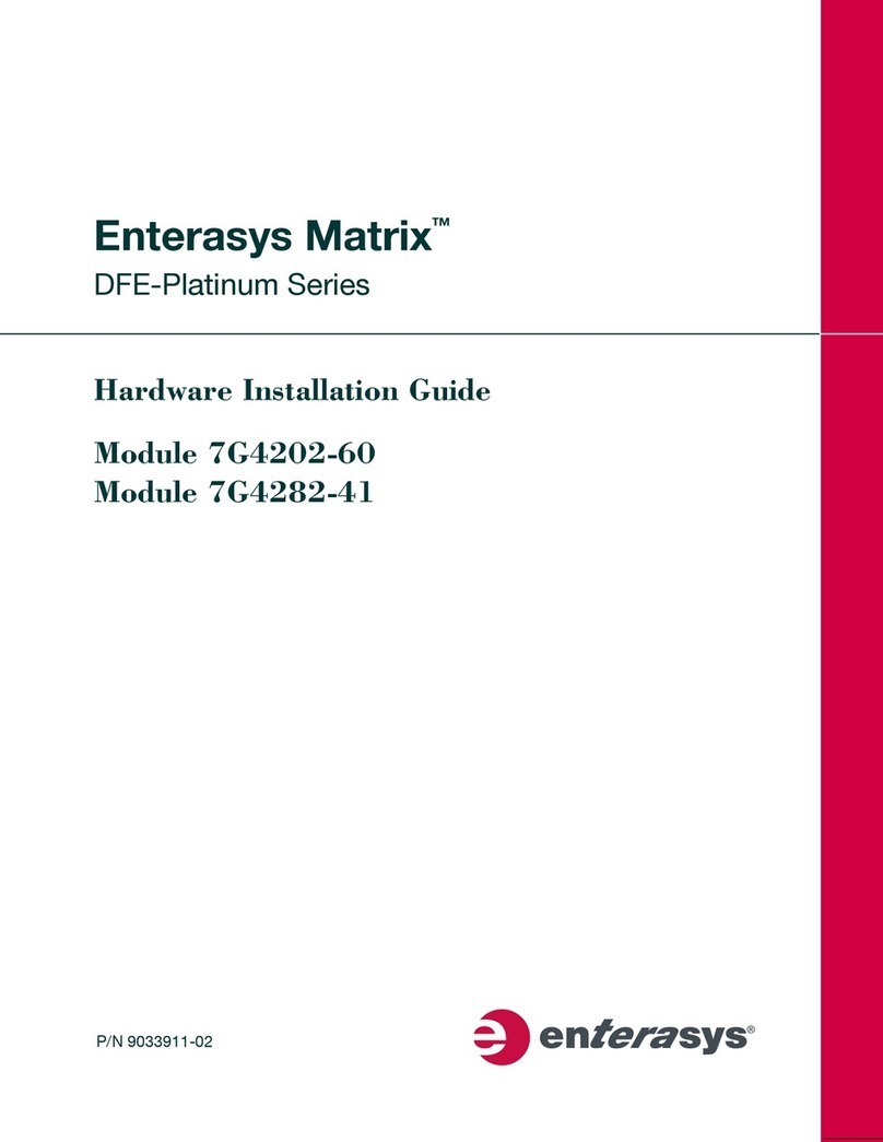 Enterasys Matrix 7G4282-41 Manual