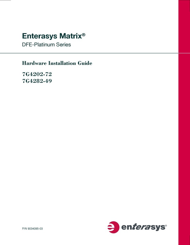 Enterasys Matrix 7G4202-72 Hardware installation guide