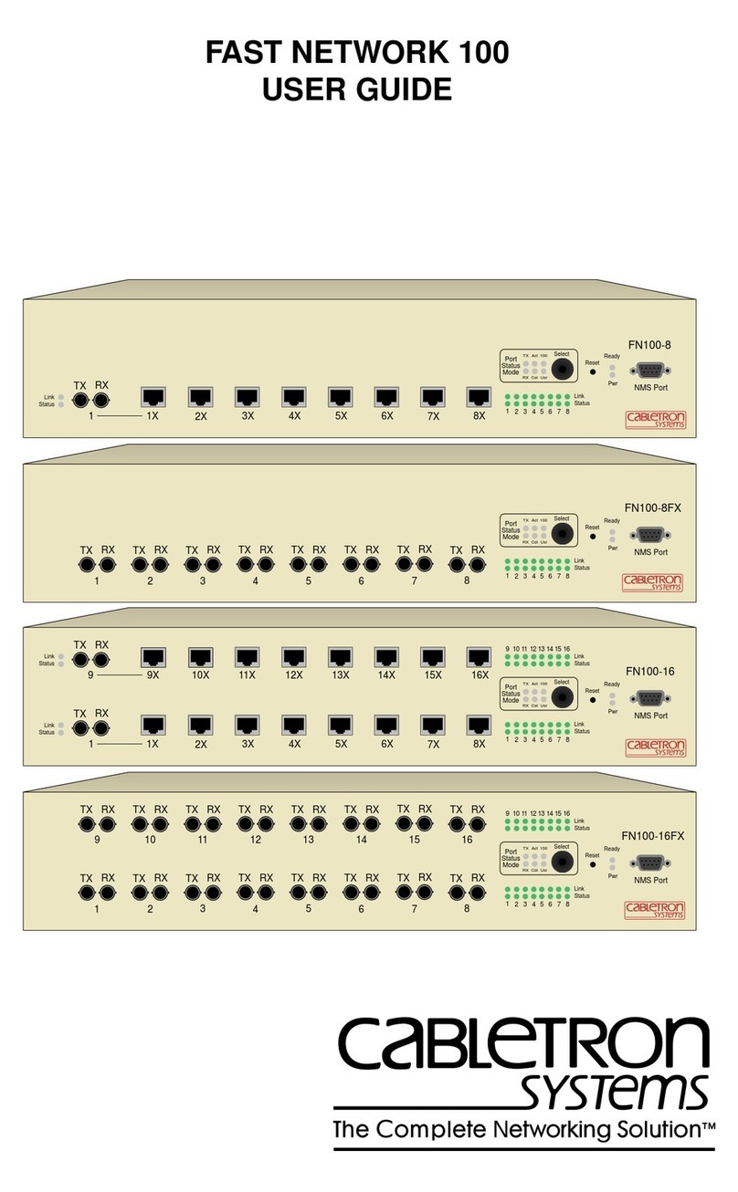 Cabletron Systems FN100 User manual