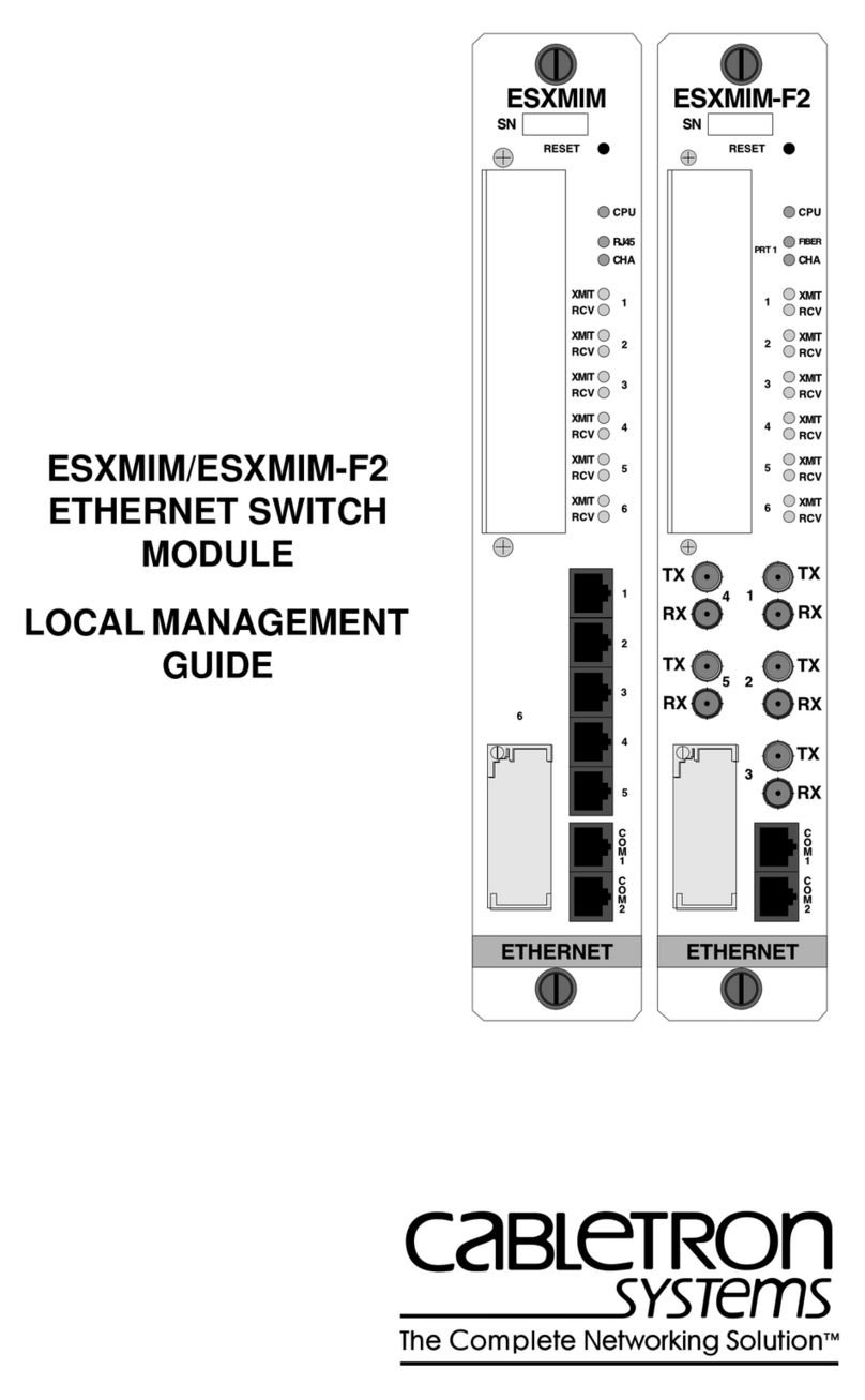 Cabletron Systems ESXMIM Programming manual Cabletron Systems ESXMIM Programming manual