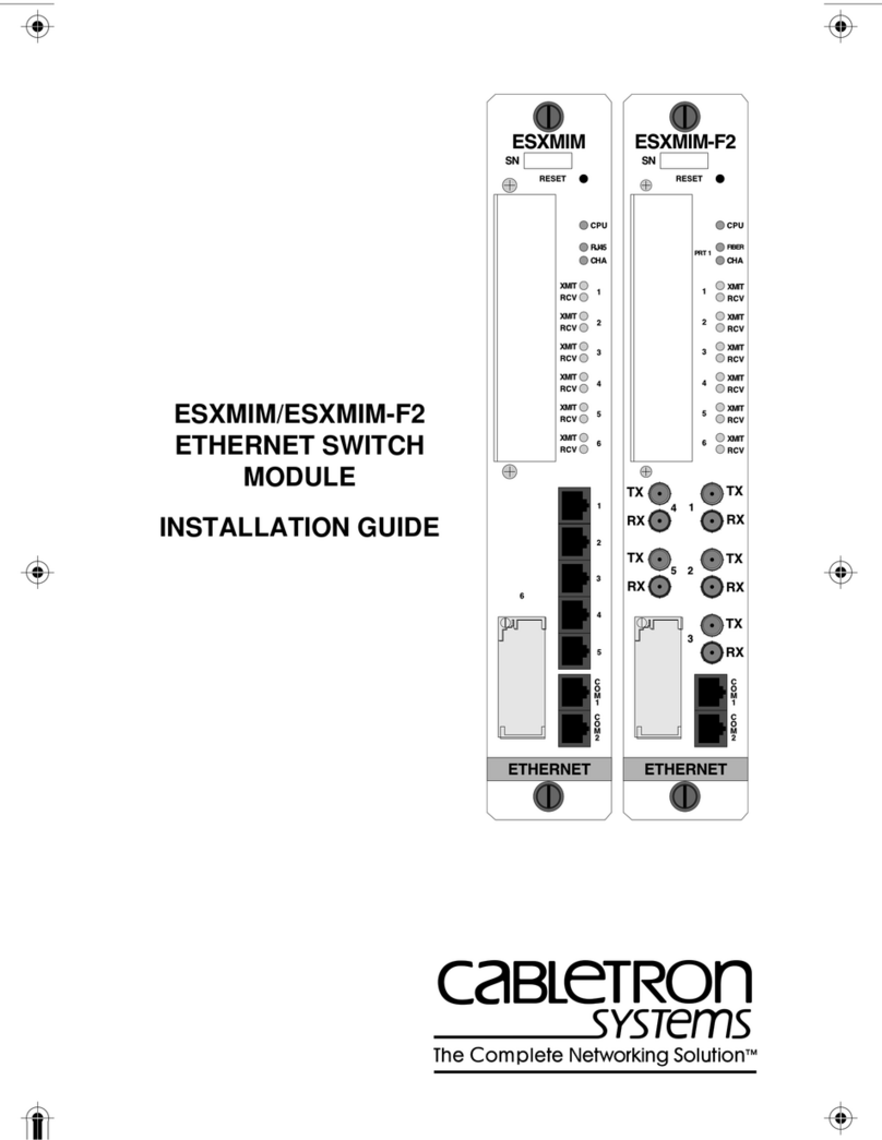 Cabletron Systems ESXMIM User manual