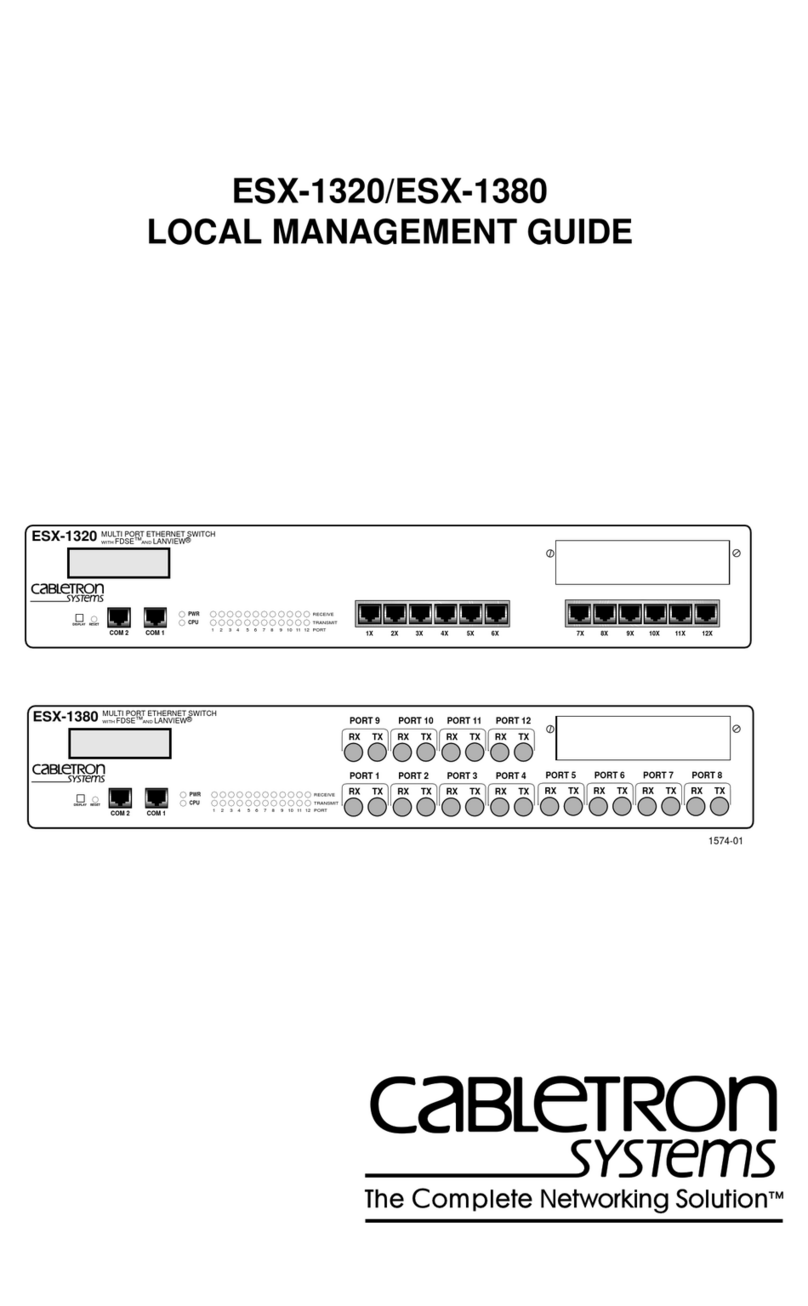 Cabletron Systems ESX-1380 Programming manual Cabletron Systems ESX-1380 Programming manual