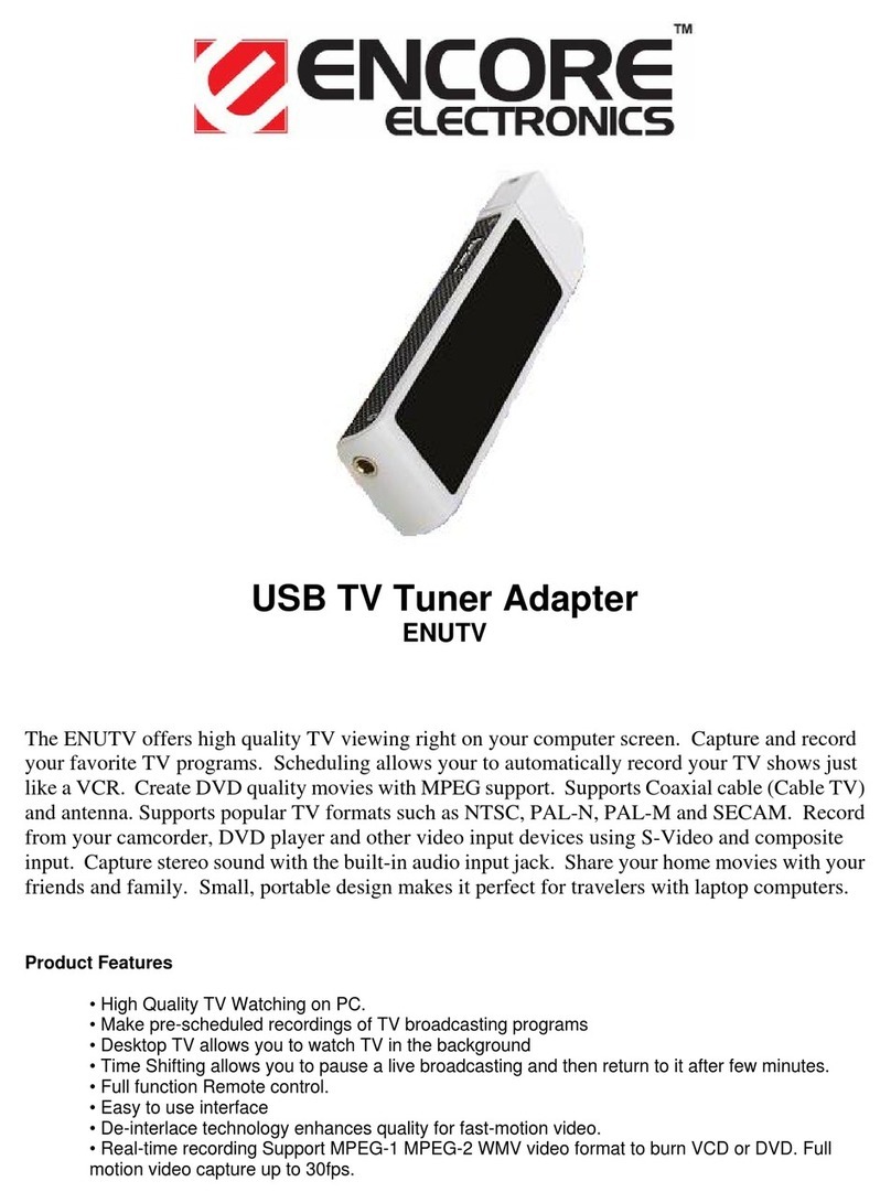 Encore ENUTV User manual Encore ENUTV User manual