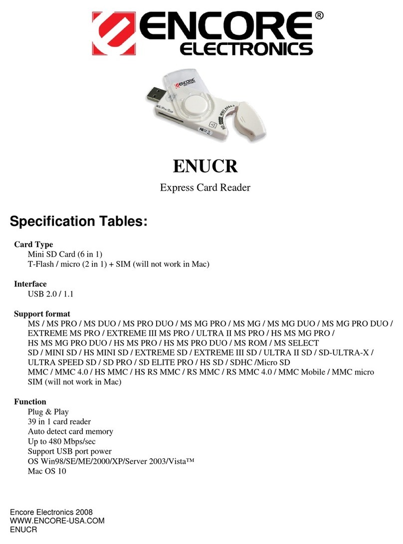 Encore ENUCR Specifications