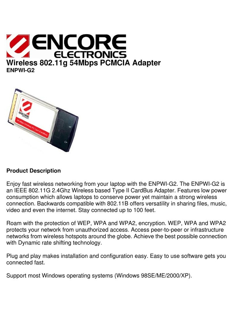 Encore ENPWI-G2 User manual