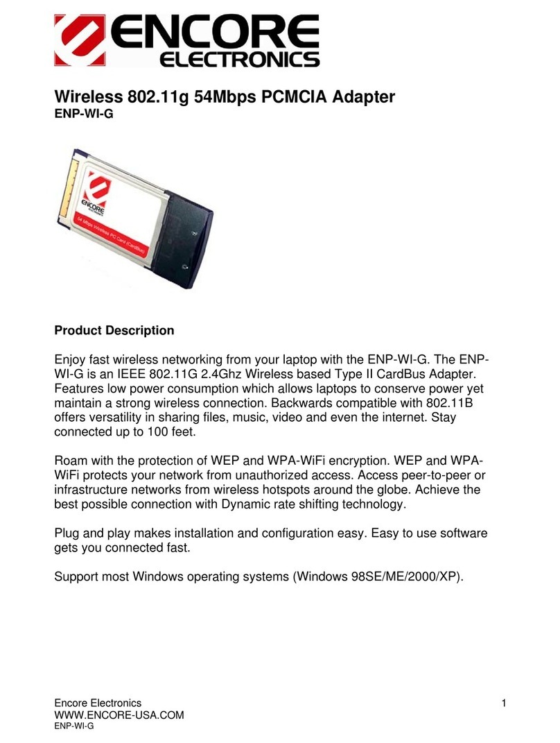Encore ENP-WI-G datasheet
