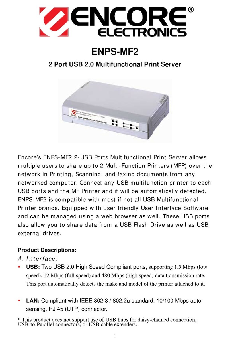 Encore ENPS-MF2 User manual Encore ENPS-MF2 User manual