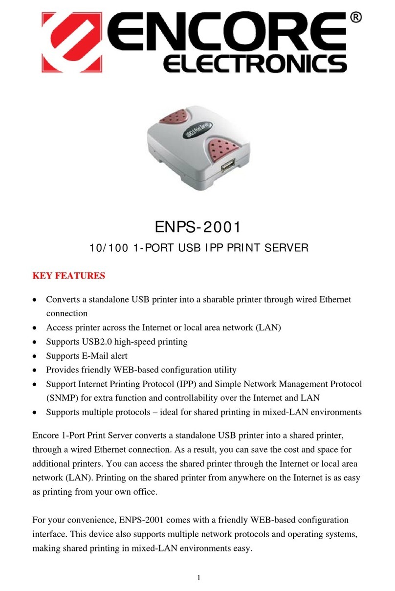 Encore ENPS-2001 User manual Encore ENPS-2001 User manual