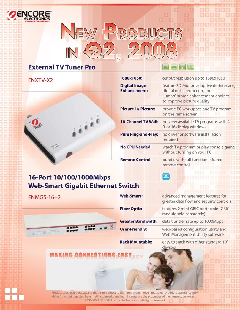 Encore ENXTV-X2 EXTERNAL TV TUNER PRO Features