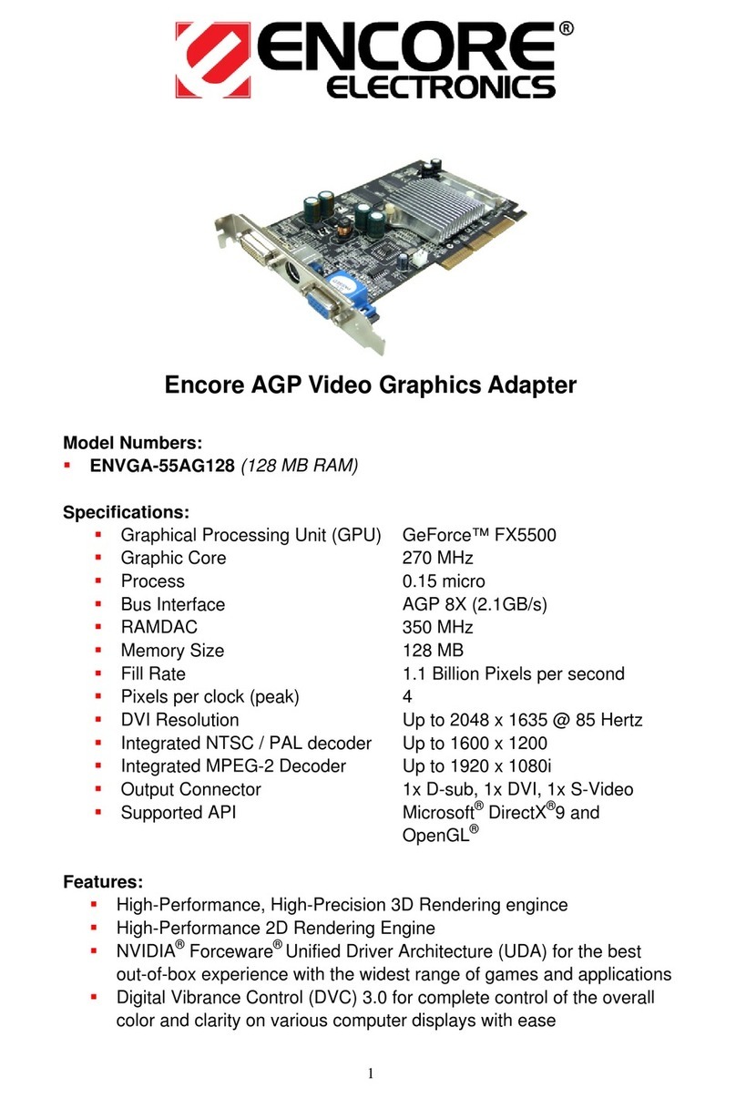 Encore ENVGA-55AG128 User manual