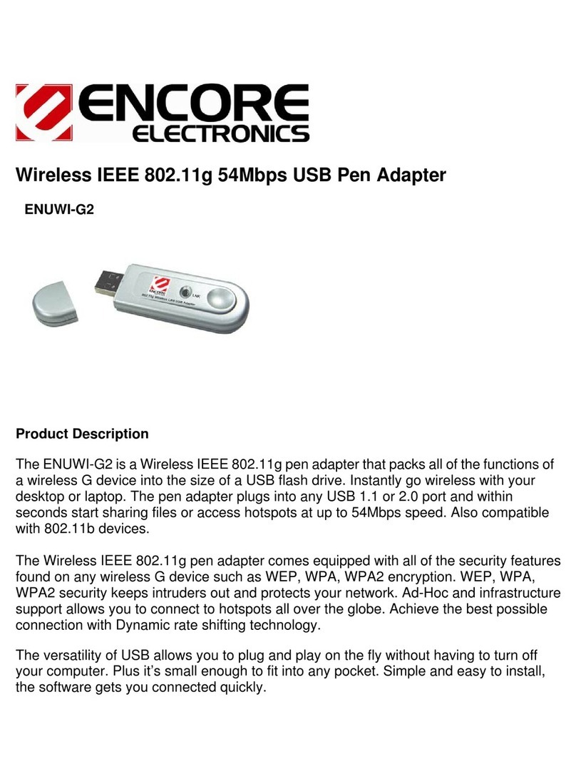 Encore ENUWI-G2 User manual