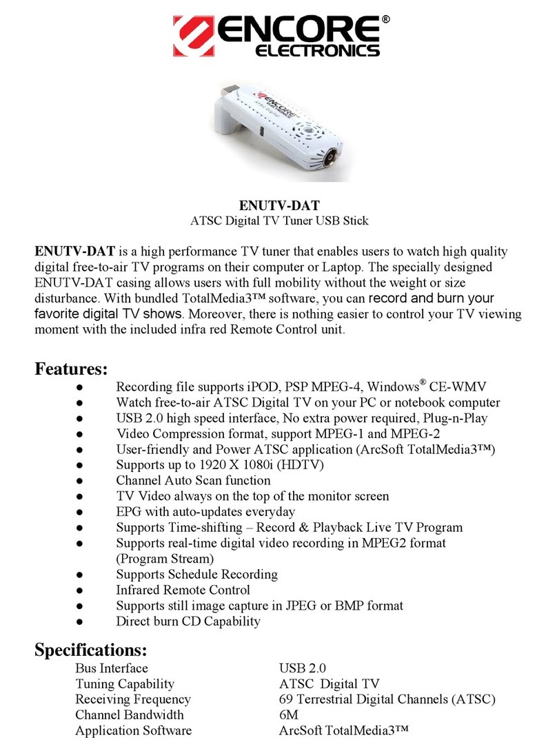 Encore ENUTV-DAT User manual