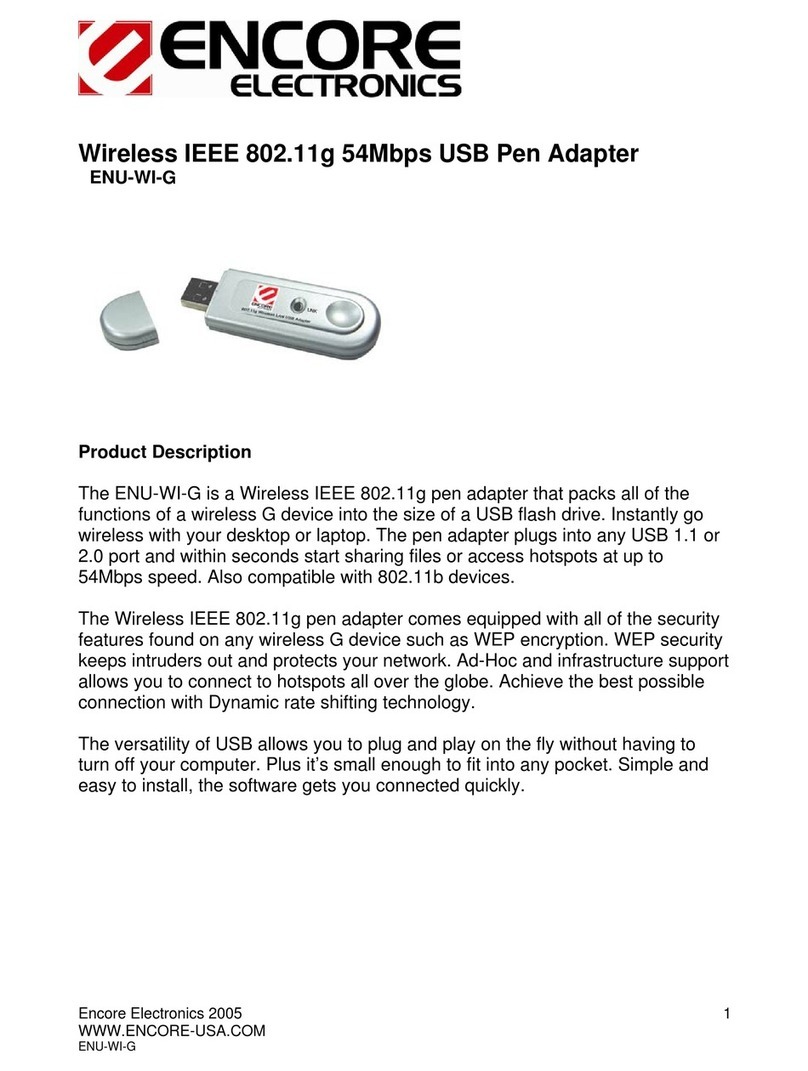 Encore ENU-WI-G User manual Encore ENU-WI-G User manual