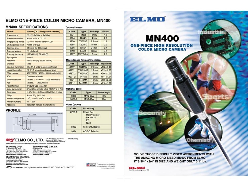 Elmo MN400 Specifications