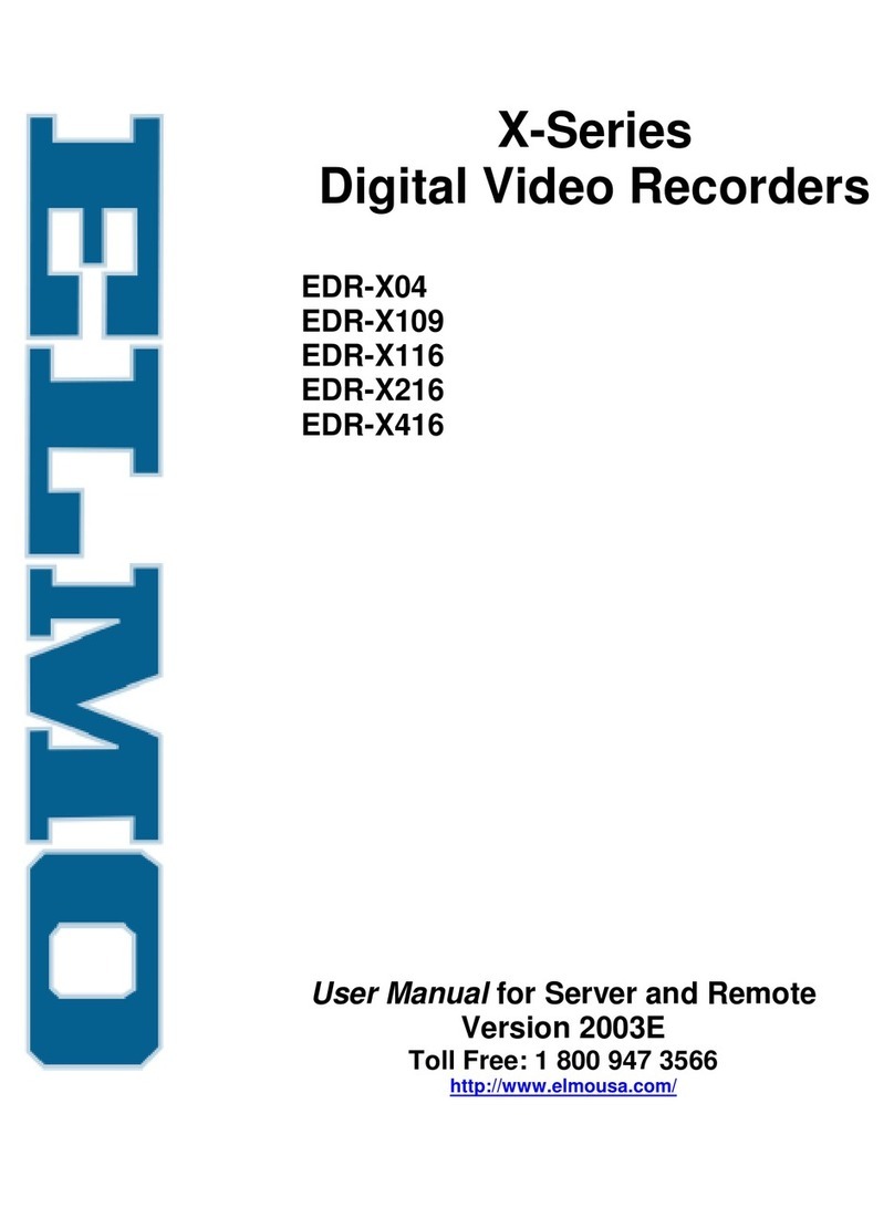 Elmo EDR-X04 User manual
