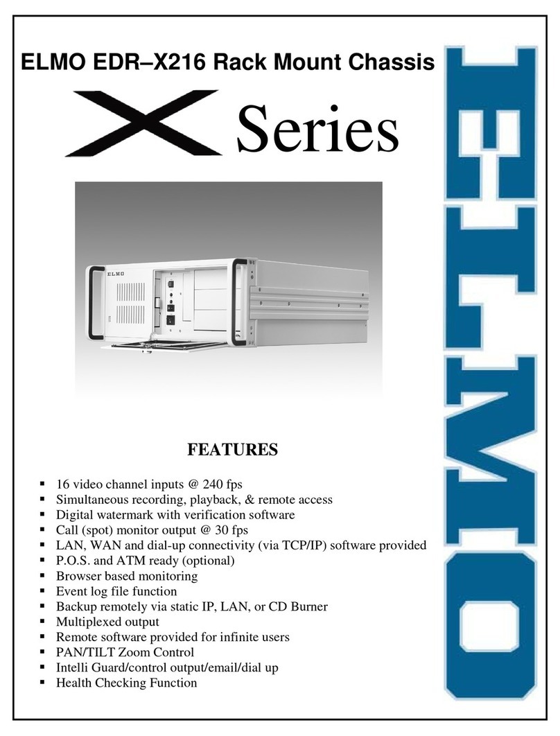Elmo EDR-X216 User manual