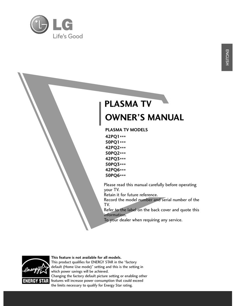 LG 42PQ200R User manual