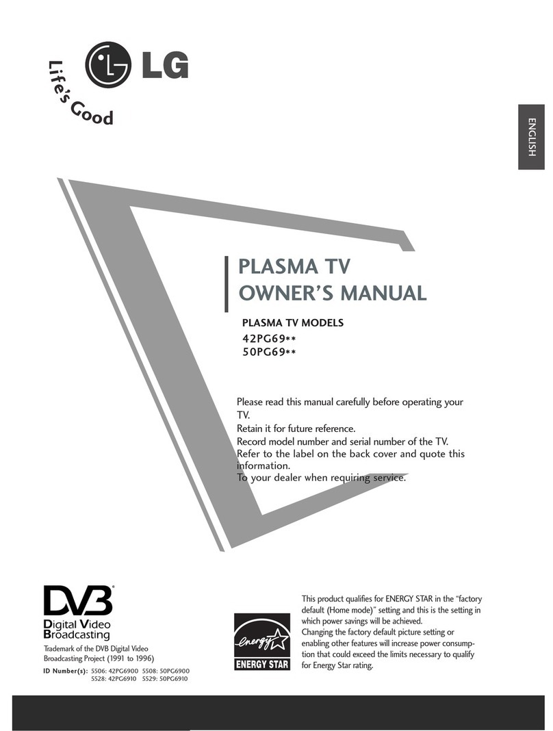 LG 42PG6900 User manual