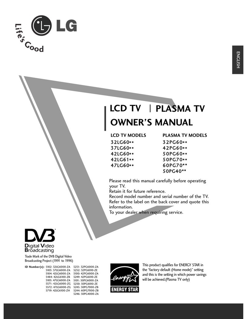 LG 47LG6000 User manual