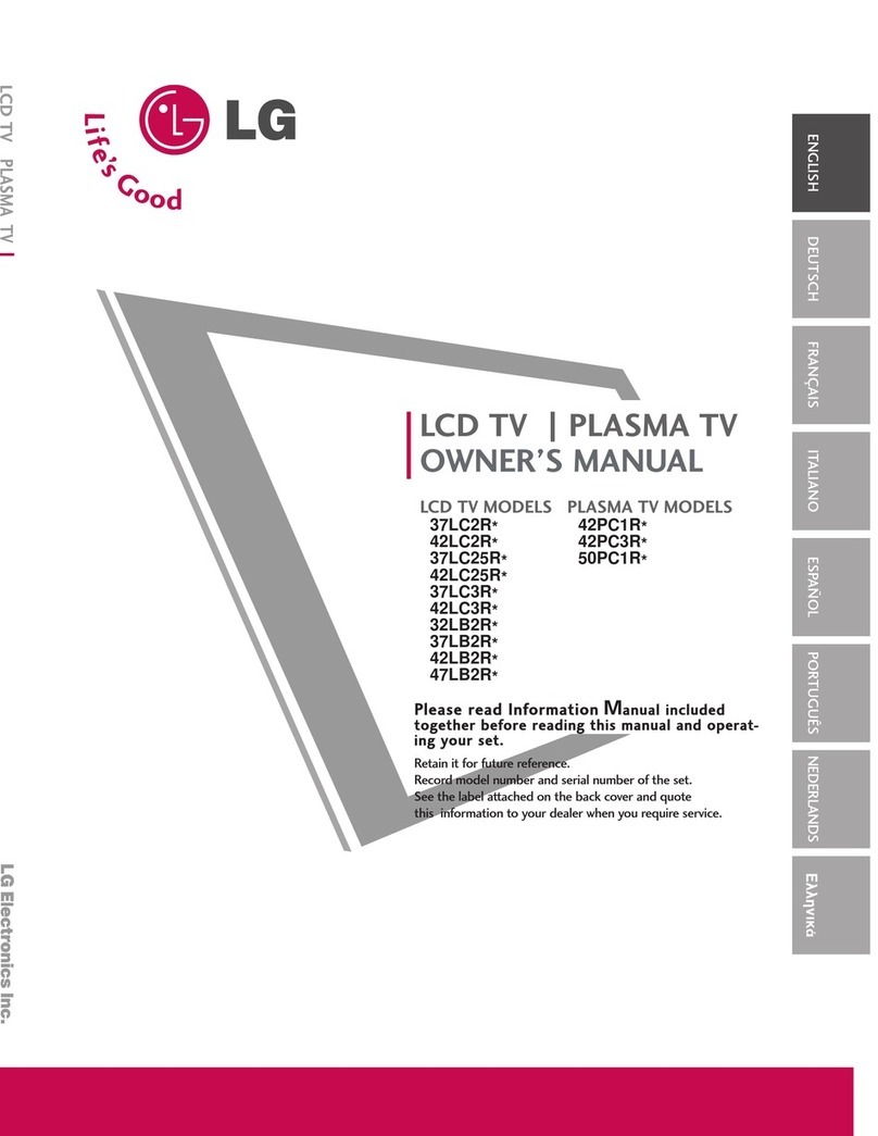 LG 37LC2RA User manual