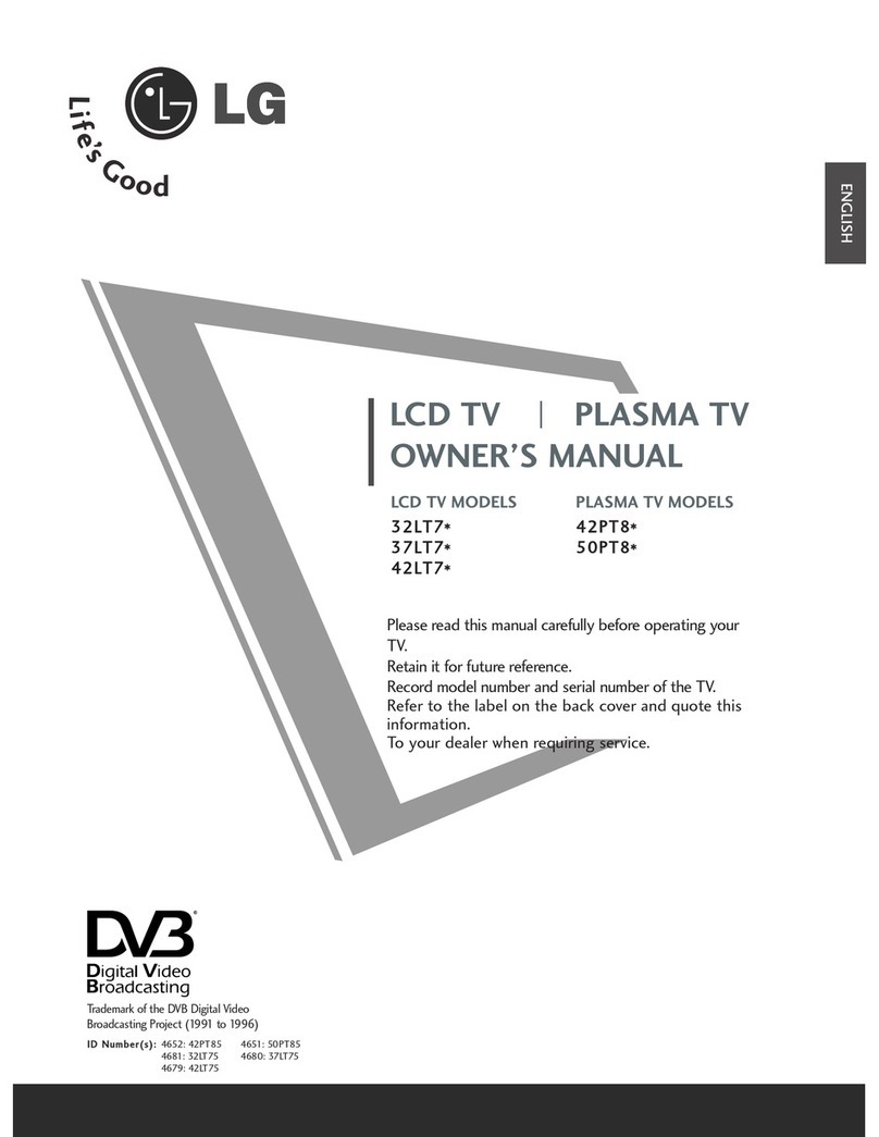 LG 32LT75 User manual