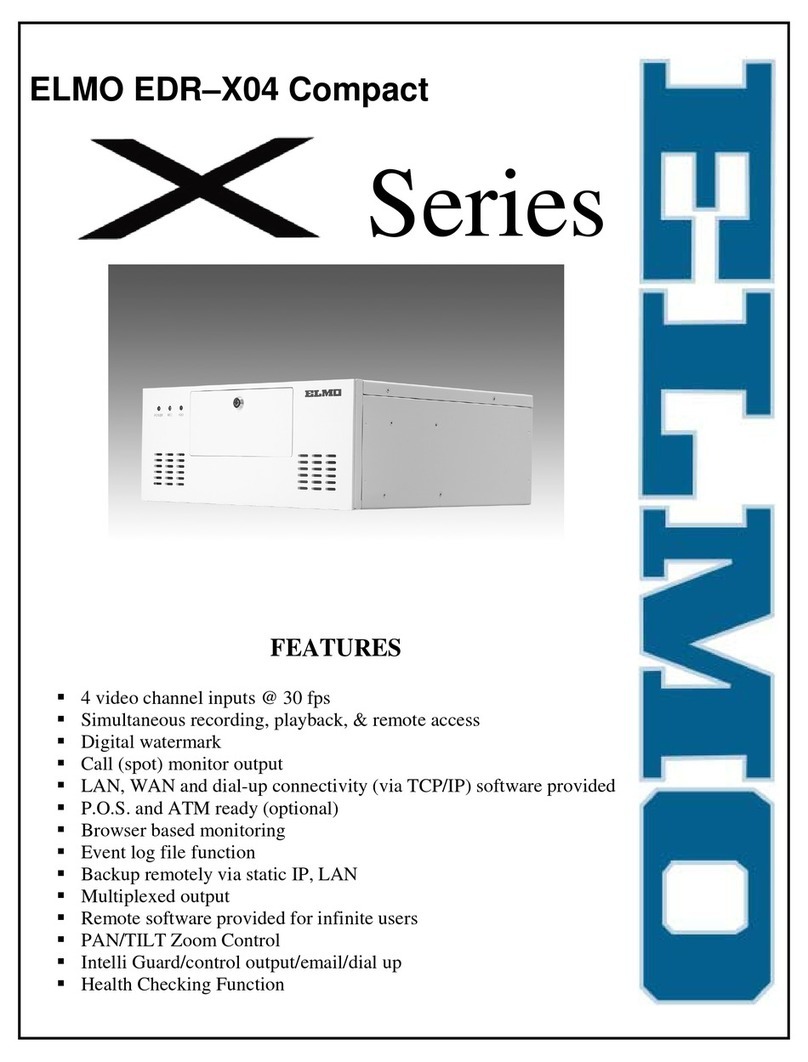 Elmo EDR-X04 User manual