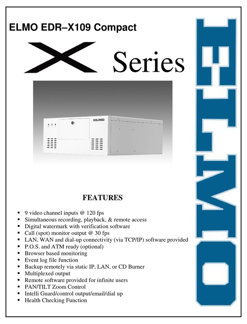 Elmo EDR-X109 Compact User manual
