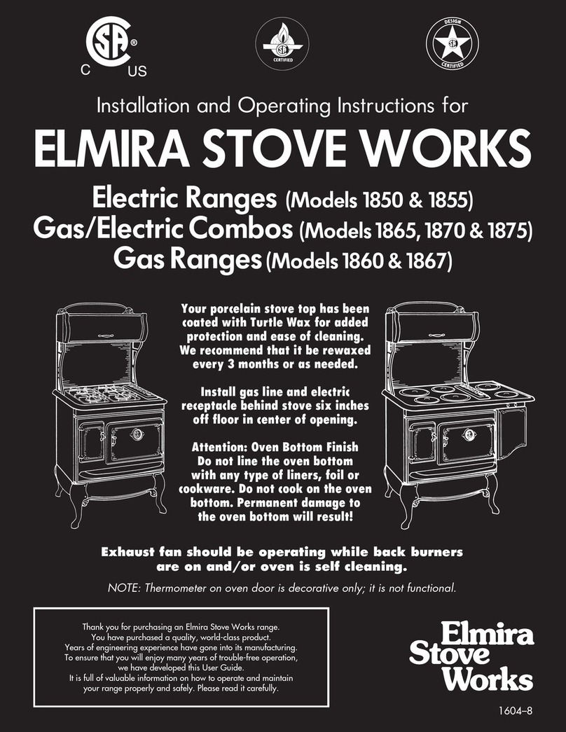 Elmira Stove Works 1850 User manual