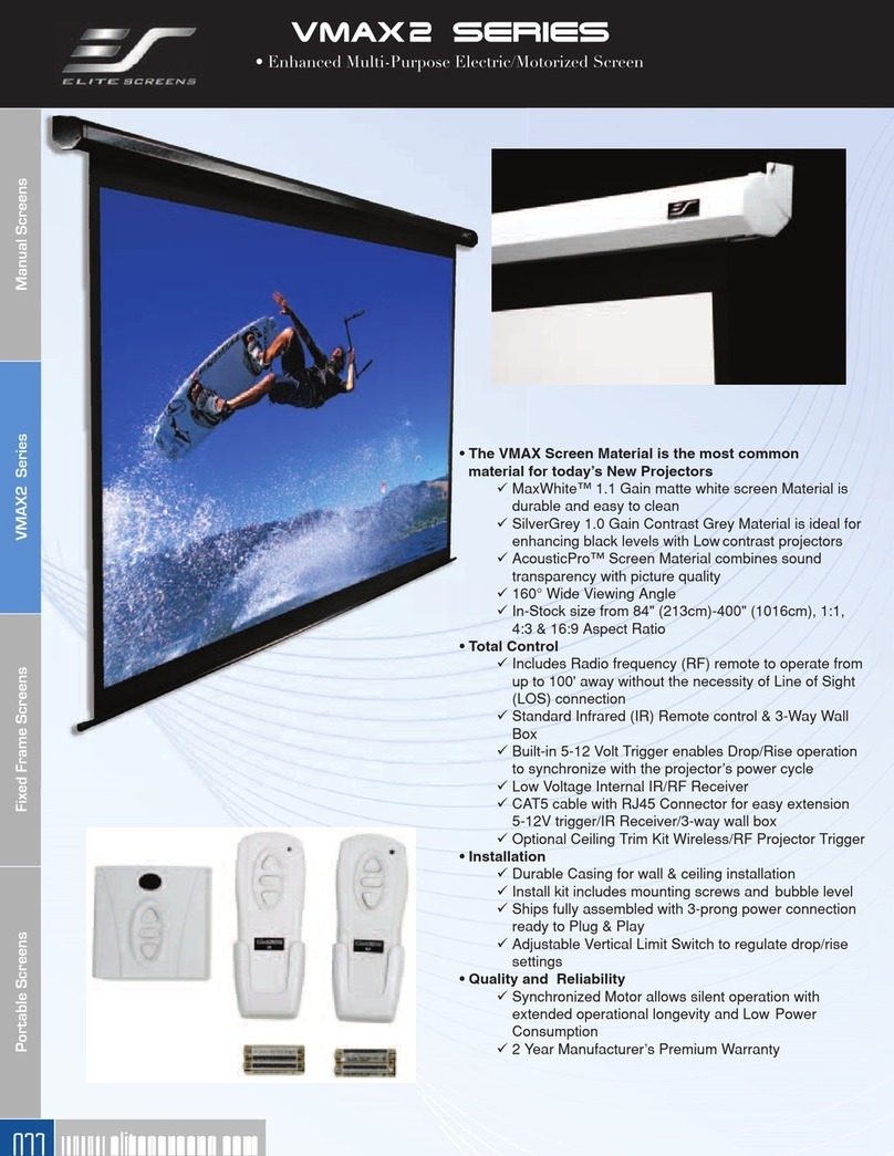 Elite Screens SILVERMAX106H2 brochure