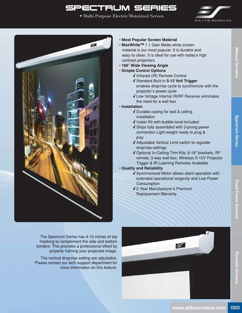 Elite Screens Electric100H User manual