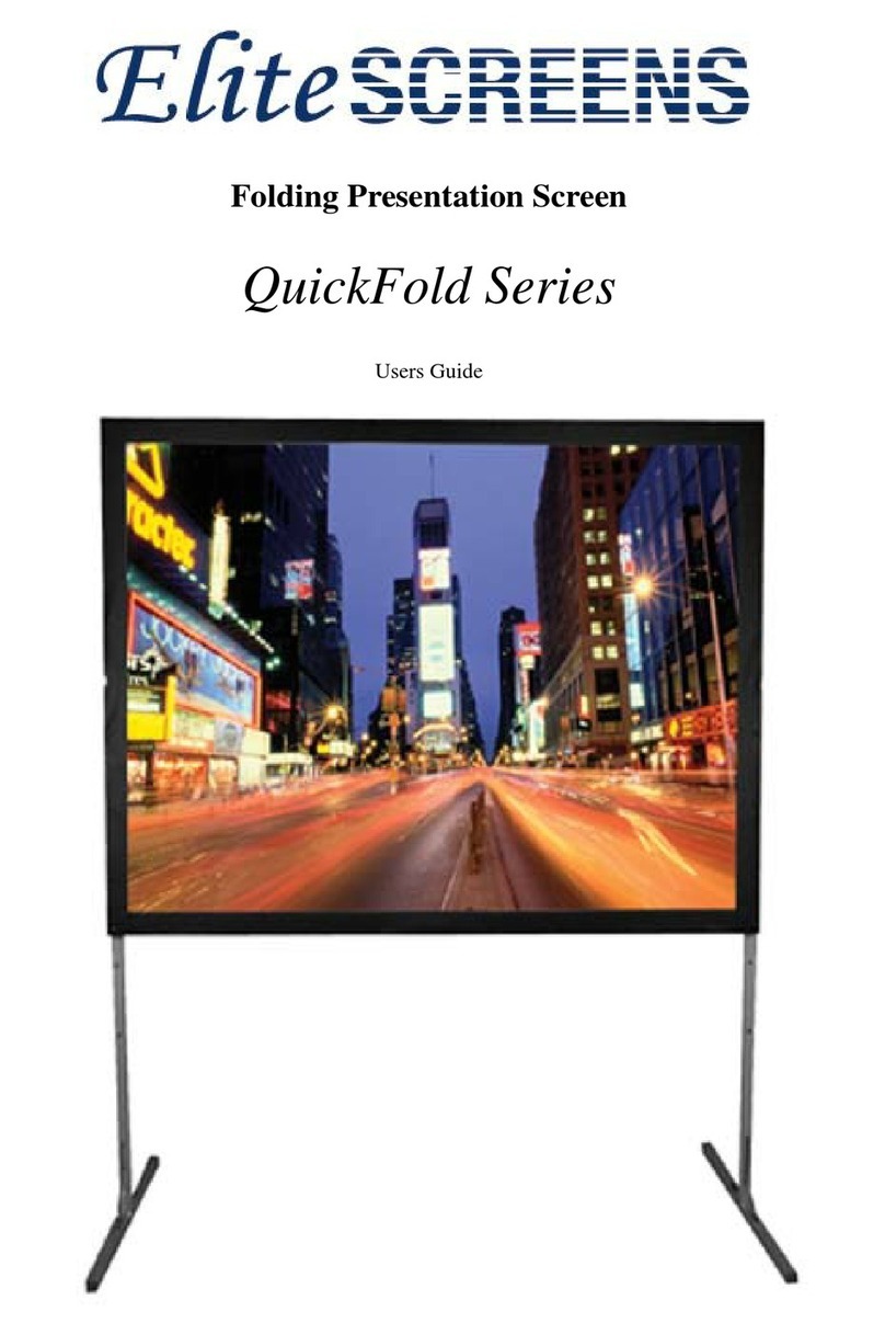 Elite Screens QuickFold Q100V User manual Elite Screens QuickFold Q100V User manual