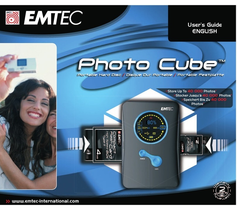 Emtec Photo Cube Photo Cube 160GB User manual