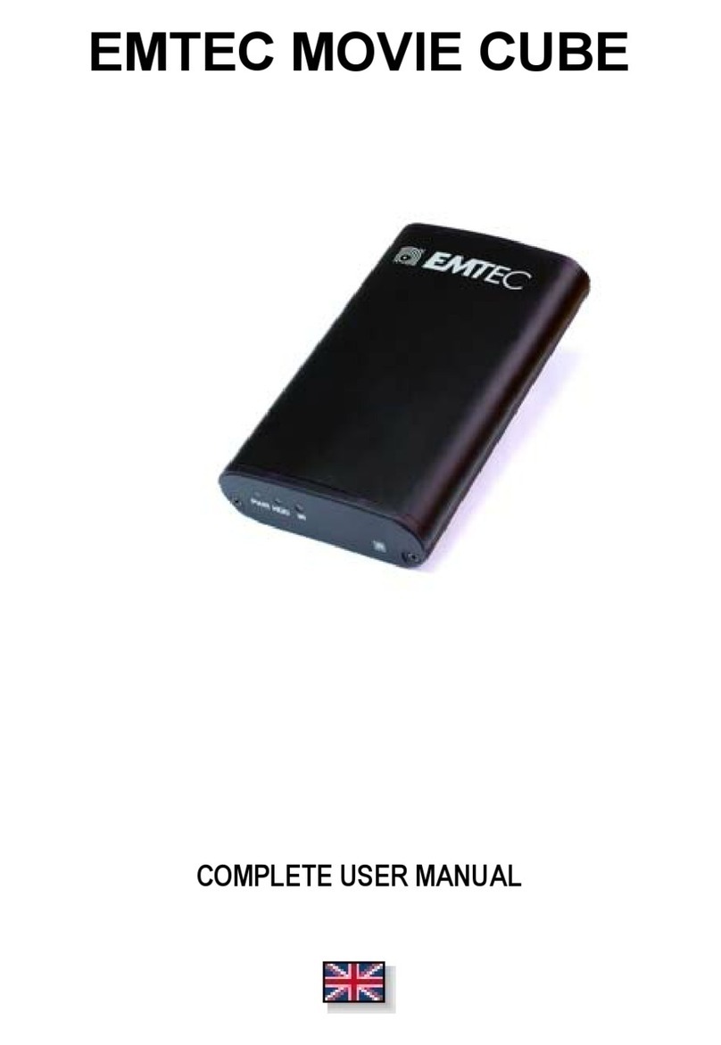 Emtec Movie Cube Movie Cube 40GB User manual