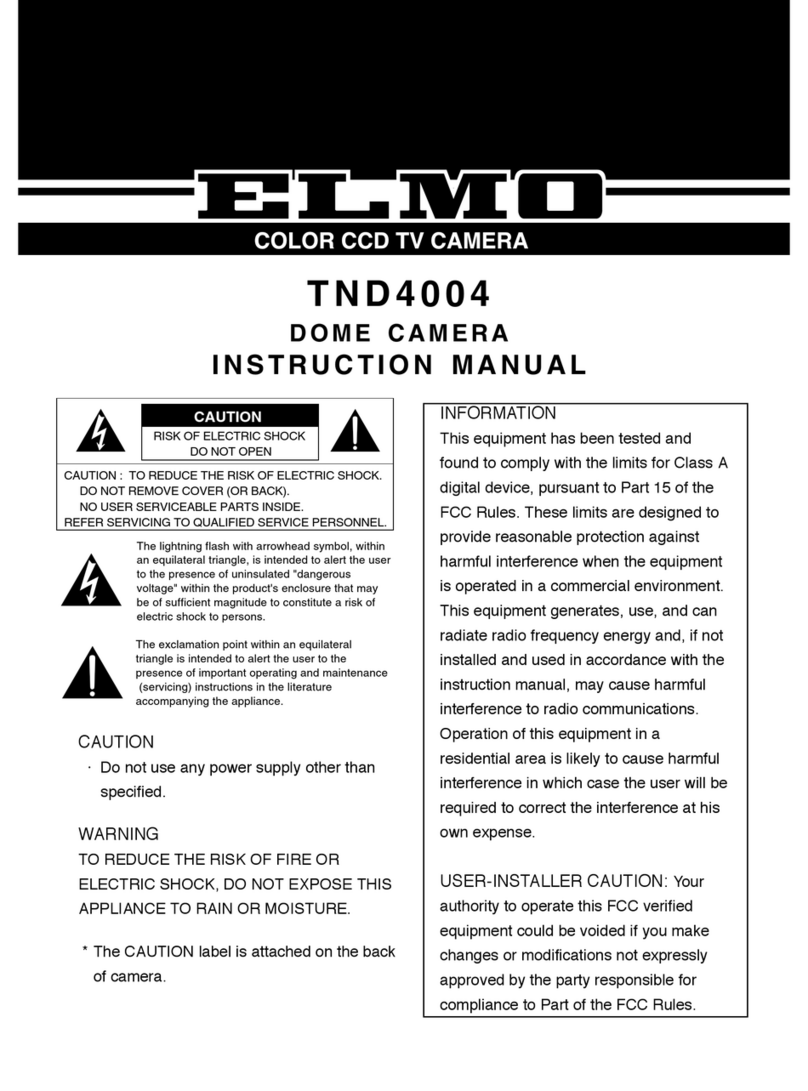 Elmo Dome Camera TND4004 instruction manual