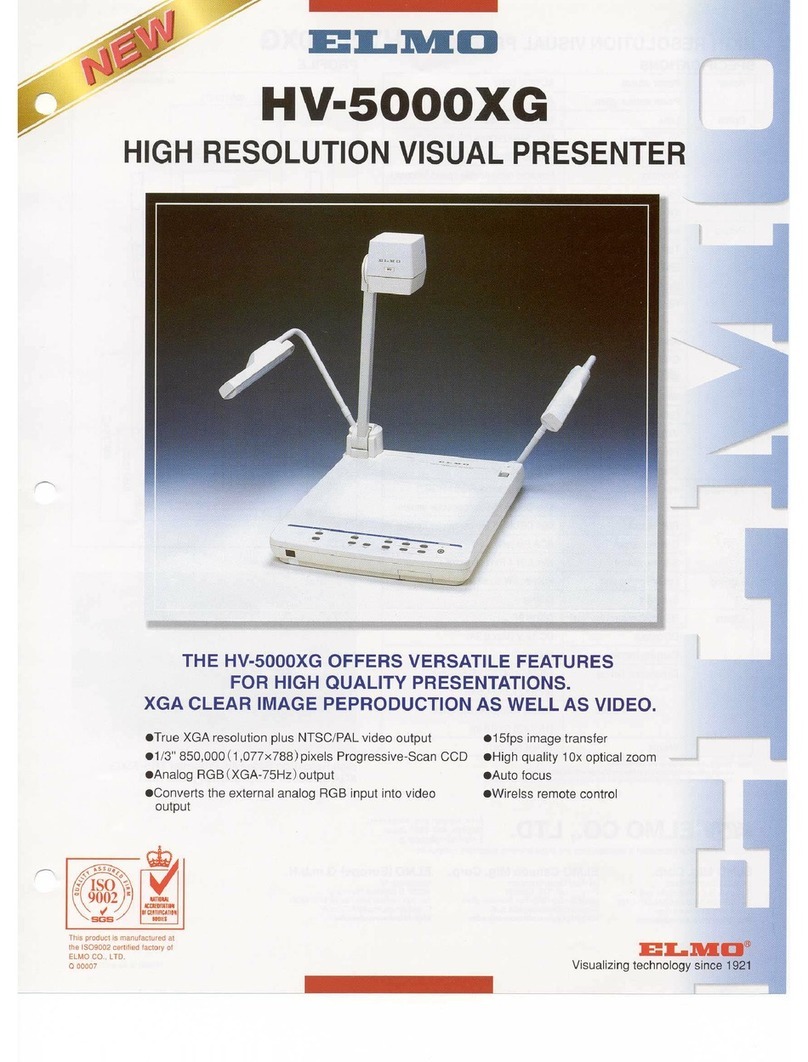 Elmo HV-5000XG User manual Elmo HV-5000XG User manual