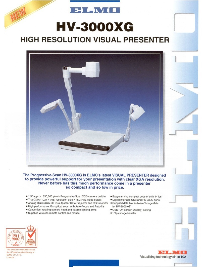 Elmo HV-3000XG Specifications