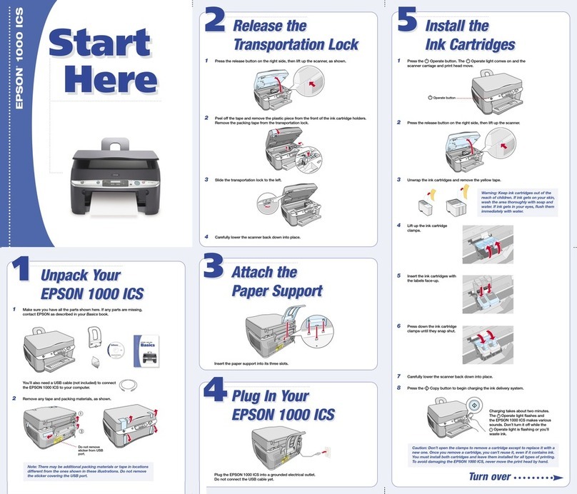 Epson 1000 ICS Instruction Manual